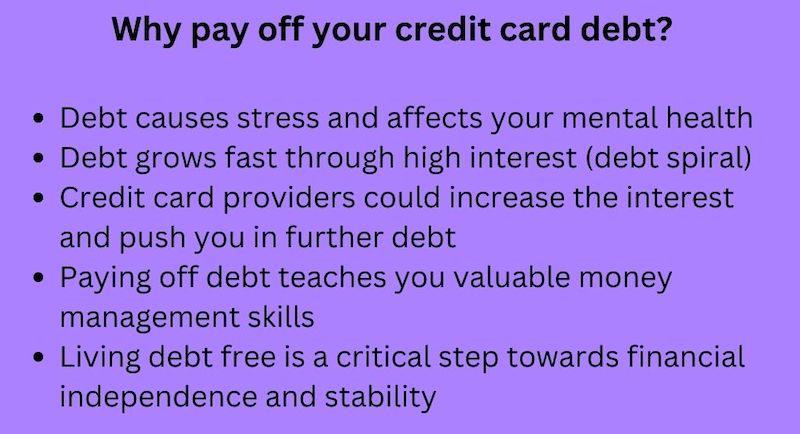 reasons to pay off credit card debt